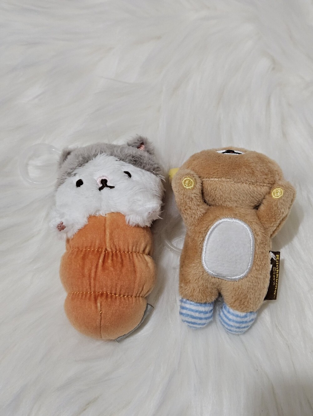 San-X Corocoro & Rilakkuma plush keychains